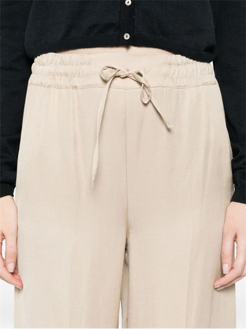 Pantalone donna Emme Marella sabbia in viscosa e lino EMME Marella | PACCHE005
